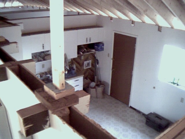interior, looking into the kitchen